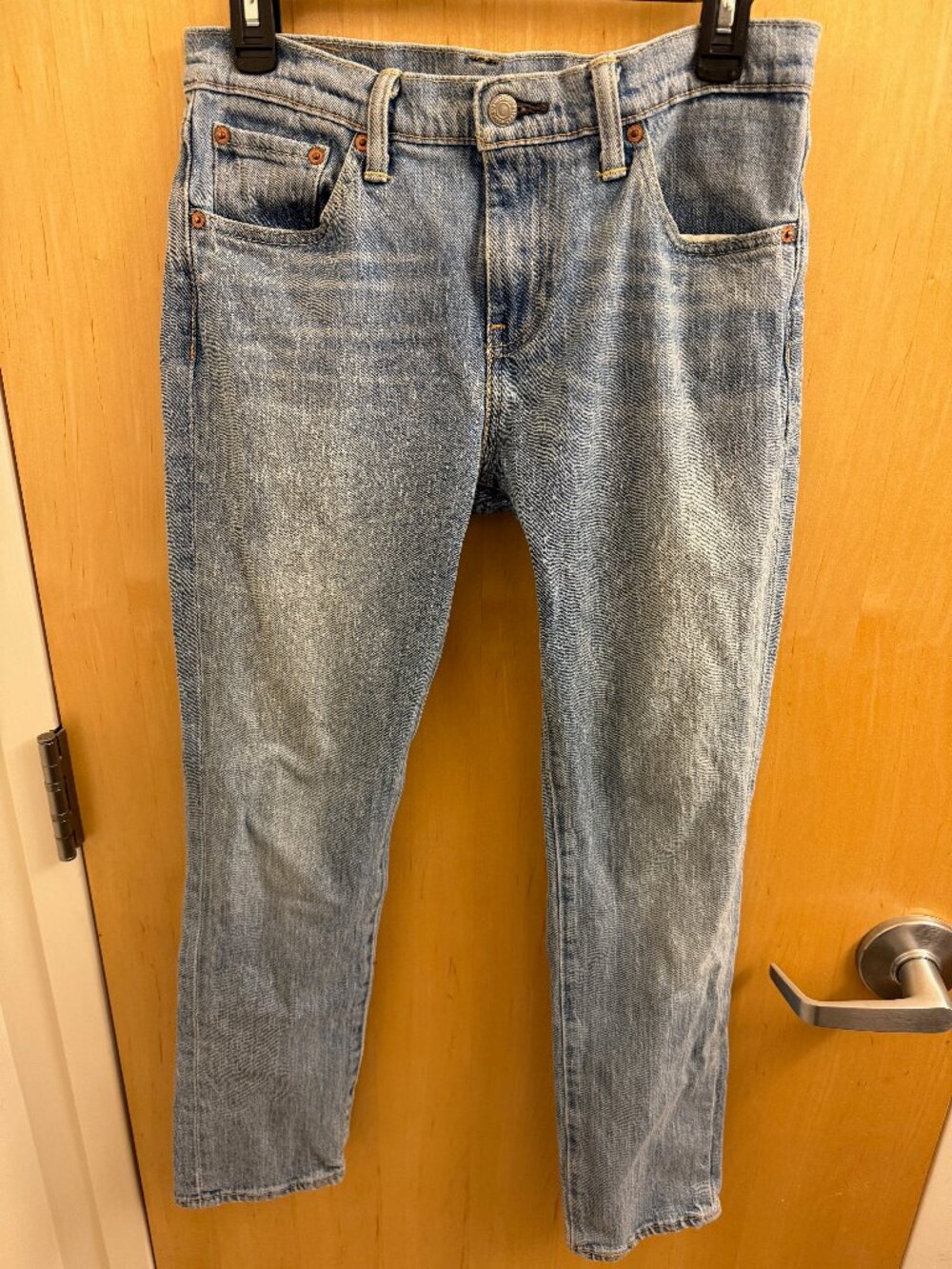 Levi's 511 Jeans Men's 30x30 White Oak Cone Denim Light Wash Made in USA Zip